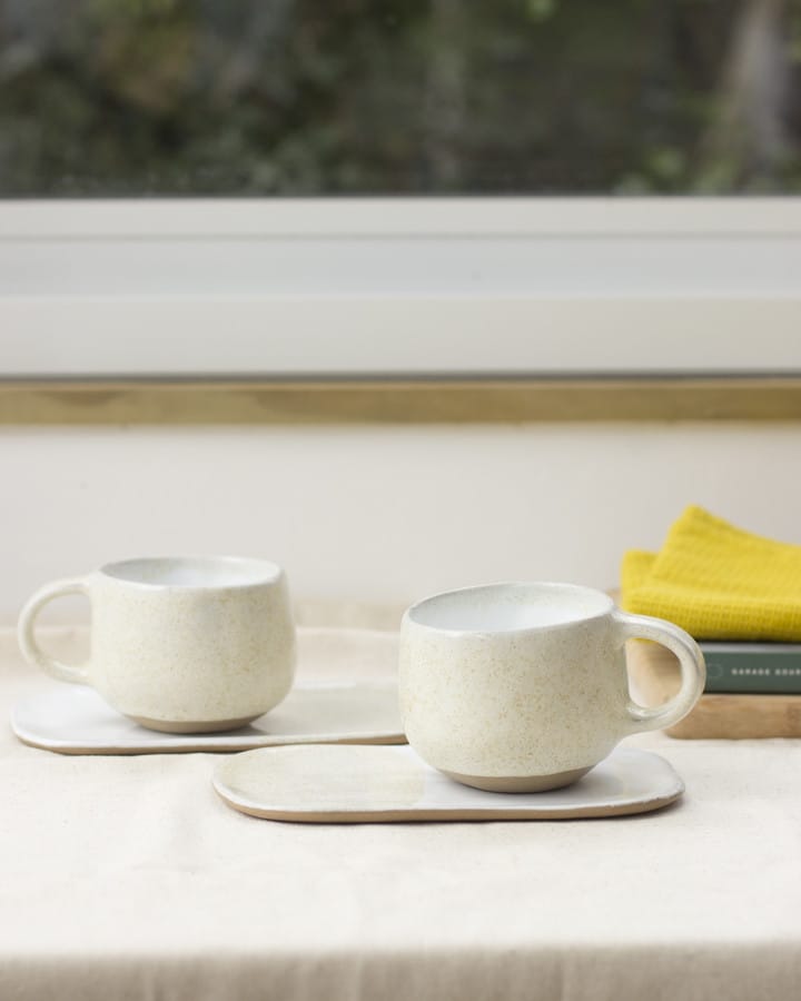 Tazón y plato rectangular Vanesa