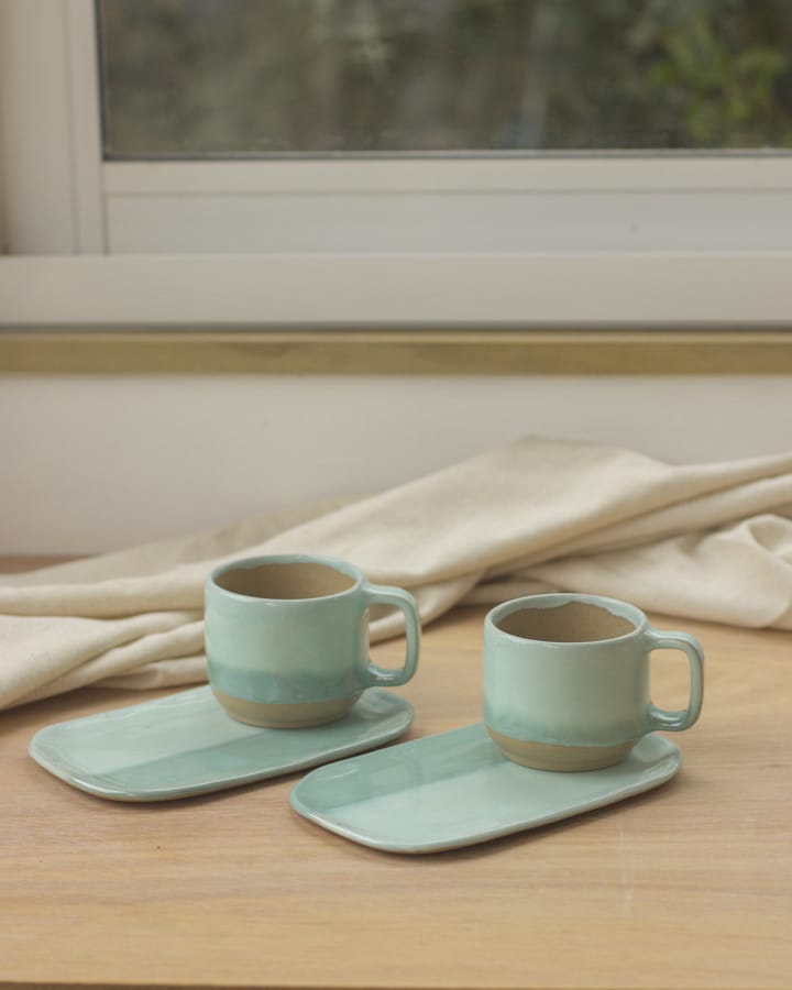 Taza y plato rectangular UMi