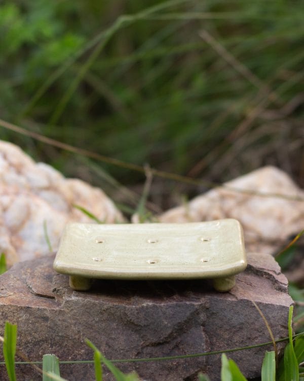 Jabonera rectangular Verde musgo